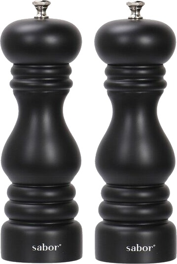 Sabor Salt & pepper sett matt svart