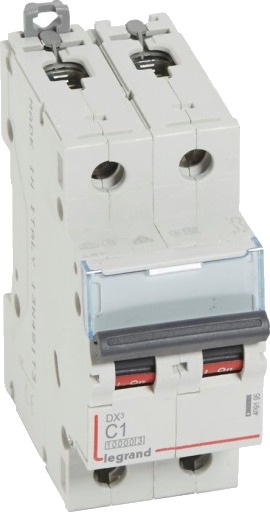 Legrand DX³ MCB automatsikring C1 2P 2M 10/16kA