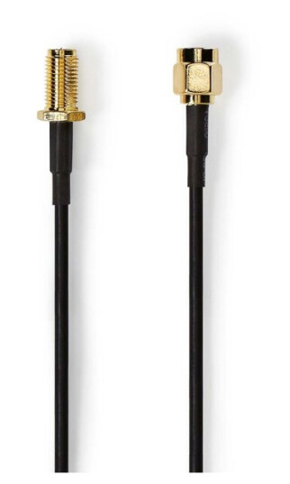 Nedis 5m RP-SMA Antennekabel Gullbelagt 50 Ohm Sort Nedis 5m RP-SMA Antennekabel Gullbelagt 50 Ohm Sort
