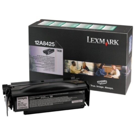 Lexmark 12A8425 Tonerkassett sort 12.000 sider, høy kapasitet, return