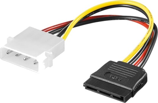 Luxorparts Strømadapter Molex til SATA  – Molex 4-pin