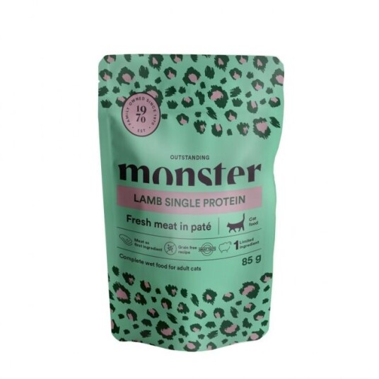 Monster Pet Food Monster Cat Adult Lamb 85 G