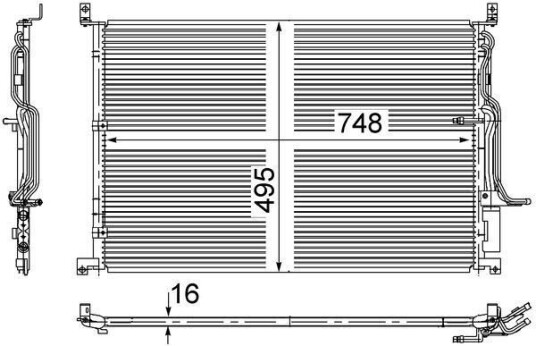Kondensator MAHLE ORIGINAL AC 271 000S Kondensator MAHLE ORIGINAL AC 271 000S