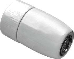 Porselenssokkel E14 M10 glatt Porselenssokkel E14 M10 glatt