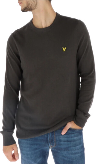 Lyle & Scott Herre Strikkevarer Grå M,