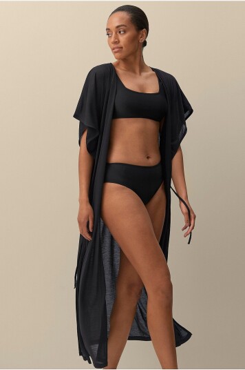 Ellos Collection Kaftan strandkjole Svart