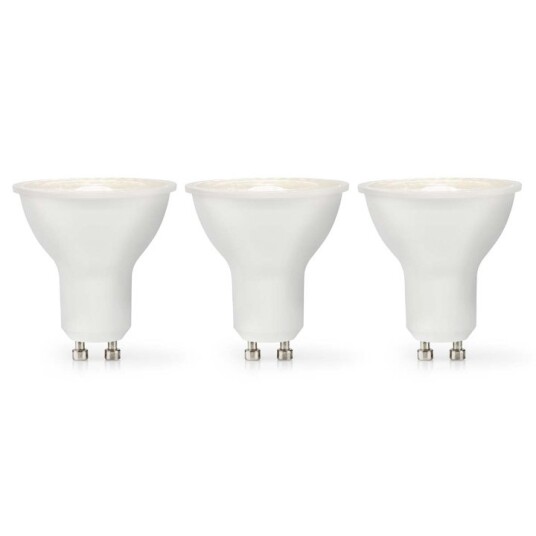Nedis LED pære GU10 | Spot 4.5 W 345 lm 2700 K Dimbar Varm Hvit Retro Style 3 stk