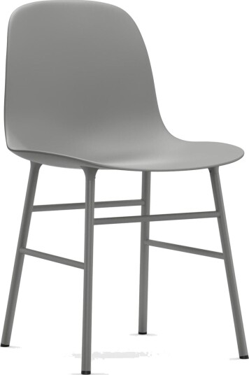 Normann Copenhagen Form Spisestuestol Grå/ Grå Stål