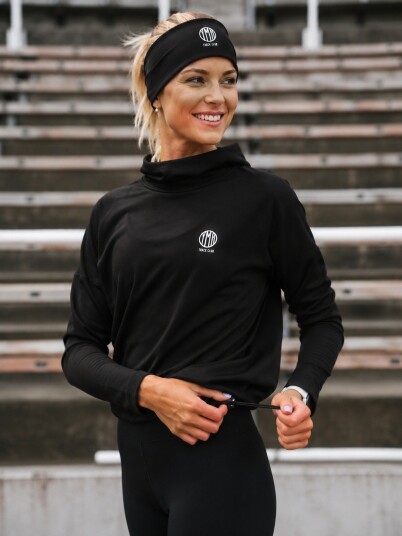 YMR Track Club Siljan Thermal Headband Sort ONE SIZE