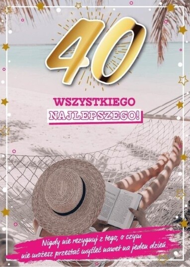 Armin Style Bursdagskort 40 År