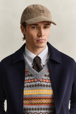 Gant Cord Cap Brown ONE SIZE Gant Cord Cap Brown ONE SIZE