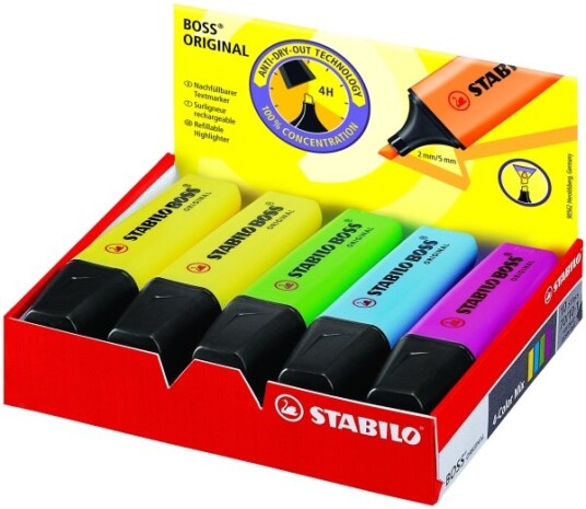 Stabilo Boss Original 10 Stykker Multi Multi Plast