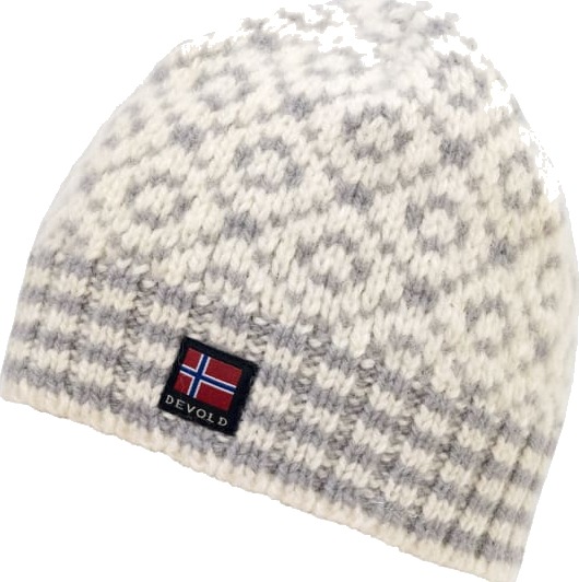 Devold Svalbard Wool Beanie A/Offwhite/Grey 58