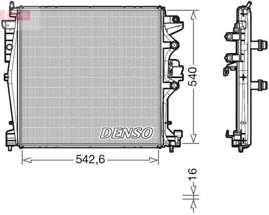 Radiator DENSO DRM01004 Radiator DENSO DRM01004