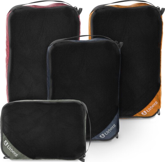 Urberg Packing Cube Mesh 4 pack Multi Color One size Urberg Packing Cube Mesh 4 pack Multi Color One size