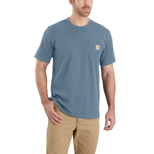 Carhartt K87 lomme t skjorte Herre Thundercloud heather XXL XXL Carhartt K87 lomme t skjorte Herre Thundercloud heather XXL XXL