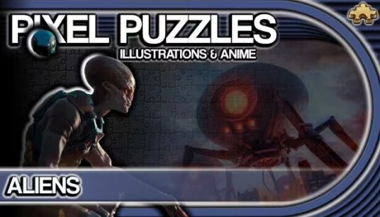 Pixel Puzzles Illustrations & Anime - Jigsaw pack: Aliens Pixel Puzzles Illustrations & Anime - Jigsaw pack: Aliens
