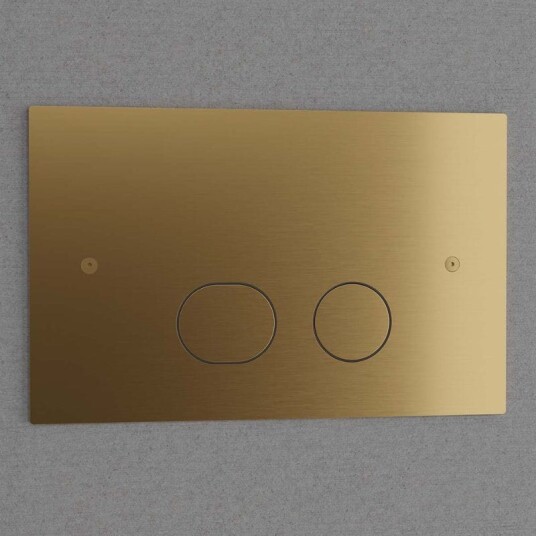 Primy Steel Style betjeningsplate Hel- og halvspyling, Sand Primy Steel Style betjeningsplate Hel- og halvspyling, Sand