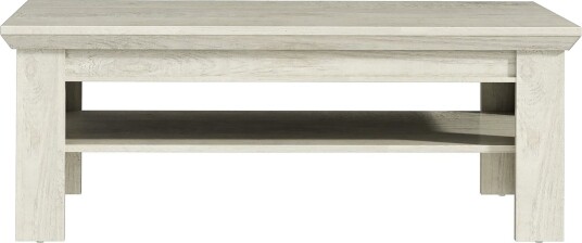 Casique Sofabord 120 cm med Oppbevaringshylle - Hvit