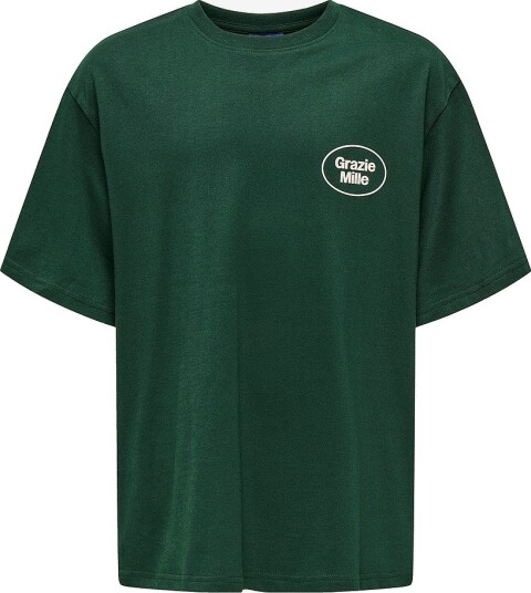 ONLY & SONS JUNIOR   T skjorte Osjfred Milano Ovz Ss Tee   Grønn