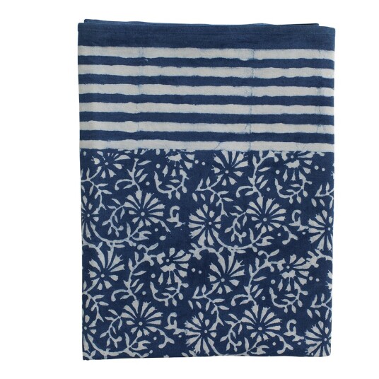 Chamois Indigo bordduk 170x270 cm aster