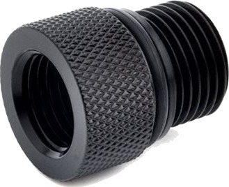 Bitspower Eheim adapter G3/8 AG til G1/4 IG matt svart BP MBWP C21