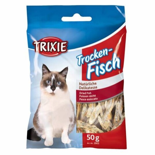 Trixie Tørket Fisk Kattesnacks 50 g - Sprats og Ansjoser Trixie Tørket Fisk Kattesnacks 50 g - Sprats og Ansjoser