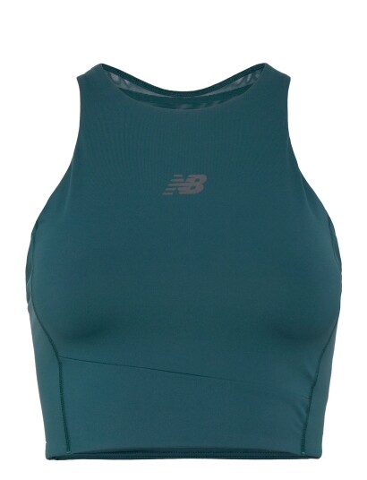 New Balance Nb Sleek Storage Race Crop Grey L