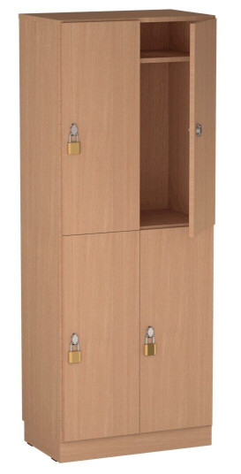 Design Studio Personalskap, 4 Fack, 32 Varianter