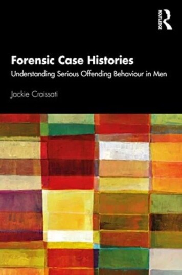 Forensic Case Histories Av Jackie (Oxleas Nhs Trust South East London Uk) Craissati