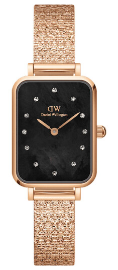 Daniel Wellington DW Klokke Quadro Lumine Pressed Piano 20x26mm Roségull Daniel Wellington DW Klokke Quadro Lumine Pressed Piano 20x26mm Roségull