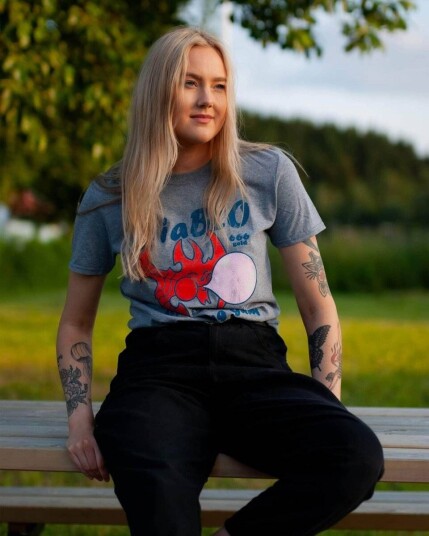 Diablo T-skjorte Graphite - M - Voksen - 100% bomull