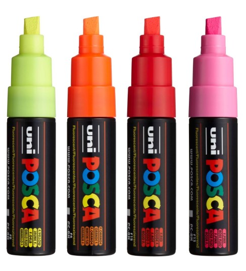 Posca Posca PC-8K Neon  Set of 4