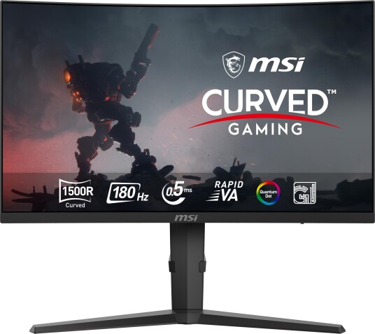 MSI MAG 275CQRF QD E2 27" Gaming Skjerm Wide Quad HD Kurvet 180Hz Sort MSI MAG 275CQRF QD E2 27" Gaming Skjerm Wide Quad HD Kurvet 180Hz Sort