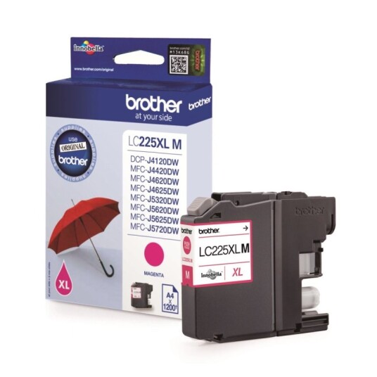 Brother LC225 XL M blekkpatron - Original - Magenta 24 ml