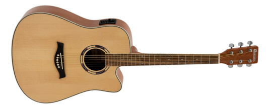 Dimavery Jk-500 Western Guitar Cutaway, Nature
