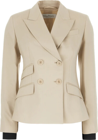 Max Mara Dame Jakker Beige 2XS,