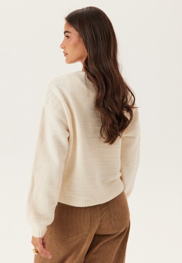 Vero Moda Vmboom Structure Ls O-Neck Tie Card Boo Cream XL Vero Moda Vmboom Structure Ls O-Neck Tie Card Boo Cream XL