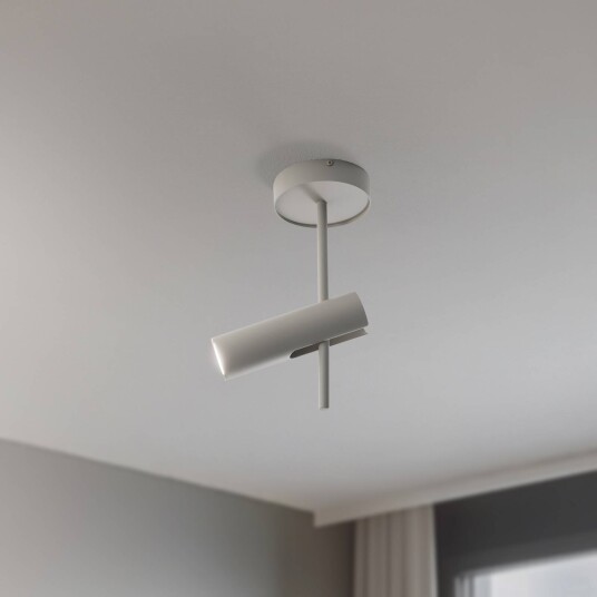 Downlight Leda 1 taupe 1 lyskilde stål GU10 høyde 34 cm SIGMA dimbar Krem / amber Stue / spisestue Metall Moderne
