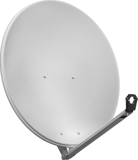Pro 80 cm aluminium satellite dish light Grå - for i