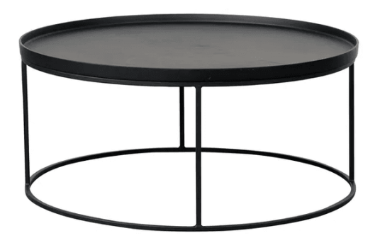 Trend Collection Northland Sofabord Svart L Ø88 x H40 cm