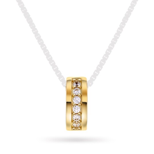 Pan Jewelry Anheng i 585 gult gull med zirkonia Pan Jewelry Anheng i 585 gult gull med zirkonia
