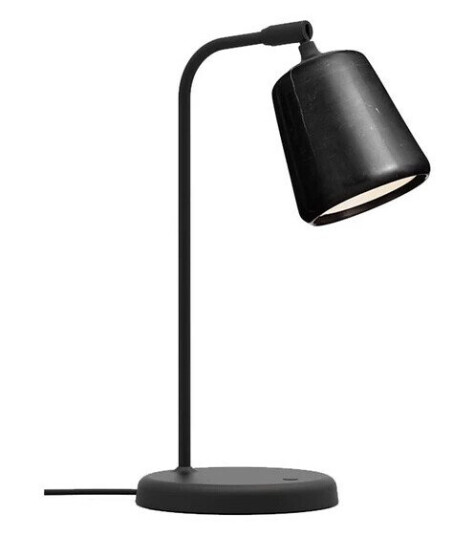 New Works Material Bordlampe Black Marble