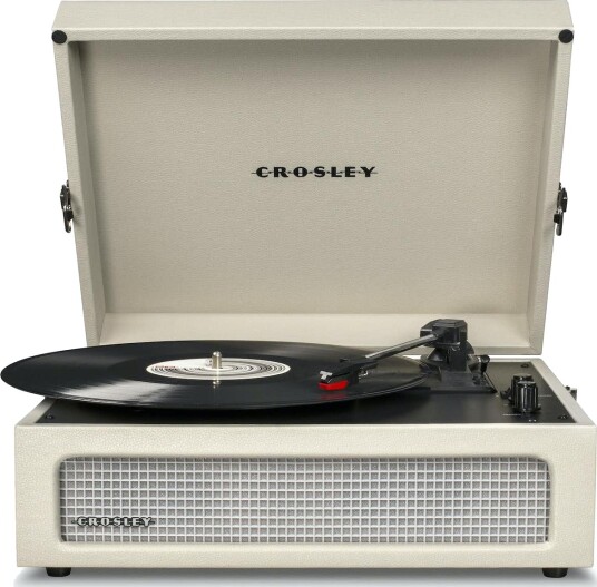 Crosley Voyager Platespiller med Bluetooth i Beige Crosley Voyager Platespiller med Bluetooth i Beige