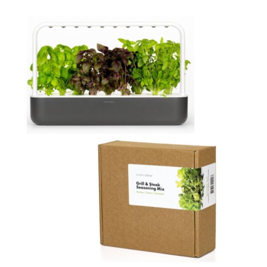 Click and Grow Smart Garden 9 Starter kit Color: Dark Gray SG9S8UNI Click and Grow Smart Garden 9 Starter kit Color: Dark Gray SG9S8UNI