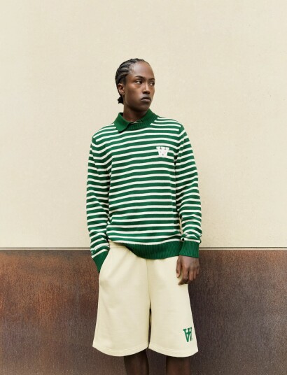 WOOD WOOD Wwtay Crew Neck St 25163 Green M