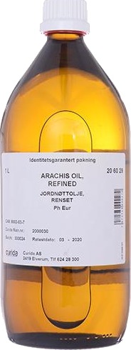 Arachis oil refined / jordnøttolje raffinert 1 L Arachis oil refined / jordnøttolje raffinert 1 L