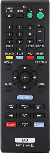 Universal fjernkontroll RMT B115A for Sony blue ray spiller