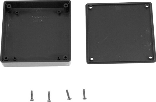 Hammond Electronics 1551XXBK 80 × 80 × 15 mm ABS Svart Kabinett