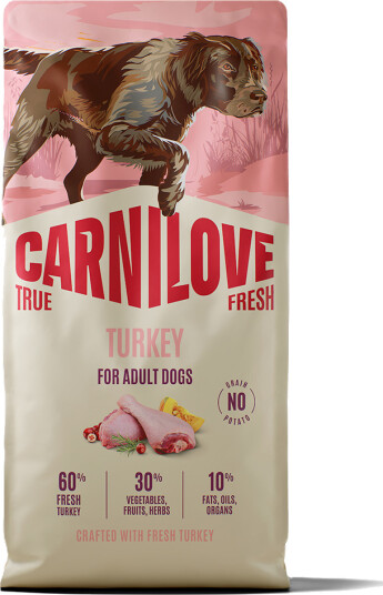 Carnilove True Fresh Tørrfôr med Tyrkisk Kylling for Voksne Hunde 12 kg Carnilove True Fresh Tørrfôr med Tyrkisk Kylling for Voksne Hunde 12 kg